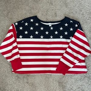 Old Navy Stars & Stripes Crop Top